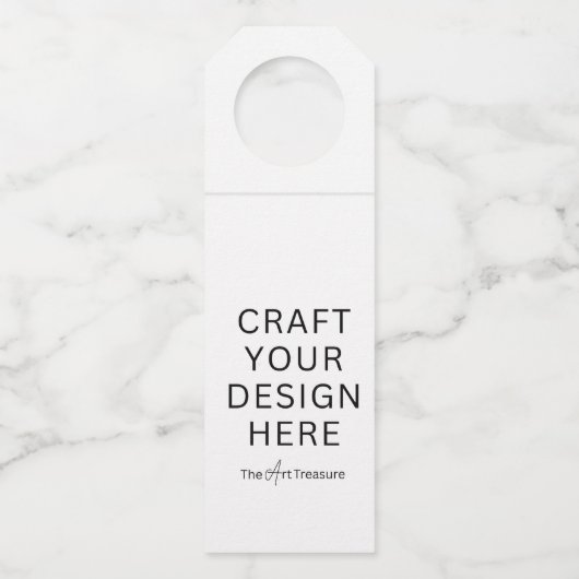 Personalized with Your Design, Logo, Message Flaschenanhänger (Vorderseite)