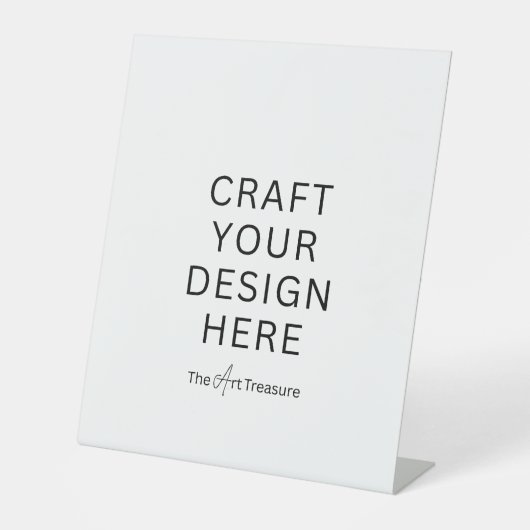 Personalized with Your Design, Logo, Message Sockelschild (Vorderseite)