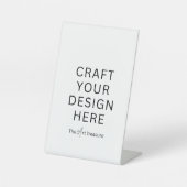 Personalized with Your Design, Logo, Message  Sockelschild (Vorderseite)