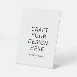 Personalized with Your Design, Logo, Message Sockelschild