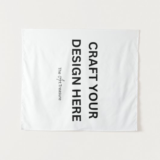 Personalized with Your Design, Logo, or Message Wandteppich (Vorderseite (Horizontal))