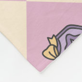 Personalized Wizard School Pink Monogram Name Fleecedecke (Ecke)