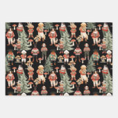 Personalized Woodland Dog Christmas Wrapping Paper Geschenkpapier Set (Vorderseite)