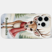 Personalized Woodland Winter, Farmhouse Xmas,      Case-Mate iPhone Hülle (Rückseite (Horizontal))