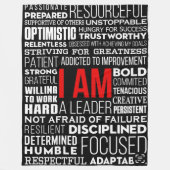 Personalized Word Cloud Sherpa Fleece Blanket (Vorderseite)