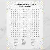 Personalized Word Search Puzzle | Double-Side Flyer (Vorne)