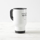 Personalized Working Mom – Custom Boss Mom Gift Reisebecher (Vorderseite Links)