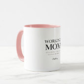 Personalized Working Mom – Custom Boss Mom Gift Tasse (Vorderseite Links)