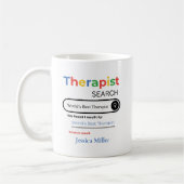 Personalized World’s Best Therapist Search Result Kaffeetasse (Links)