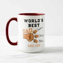 Personalized WORLD'S BEST Dad | Father’s Day Tasse