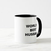 Personalized World's Best Husband Tasse (VorderseiteRechts)