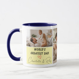 Personalized World's Greatest Dad Photo | Father’s Tasse