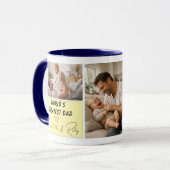 Personalized World's Greatest Dad Photo | Father’s Tasse (Vorderseite Links)