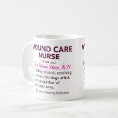 Personalized Wound Care Nurse Definition Gift Kaffeetasse (Vorderseite Links)