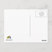 personalized write about bicycles postkarte (Rückseite)