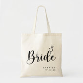 Personalized writing tool bag for bride tragetasche (Vorne)
