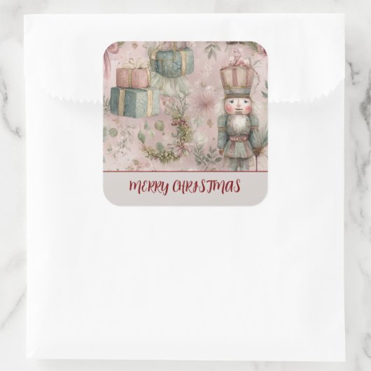 Personalized Xmas Sticker – Merry Christmas (Tasche)