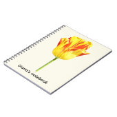 Personalized Yellow and red tulip Notizblock (Linke Seite)