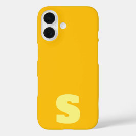 Personalized yellow iPhone / iPad case