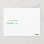 Personalized Yellow Lemons Blue White Postkarte (Rückseite)