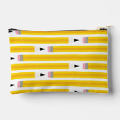 Personalized Yellow Pencil Zubehörtasche (Rückseite)