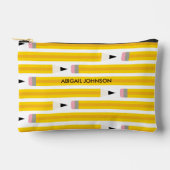 Personalized Yellow Pencil Zubehörtasche (Vorderseite)