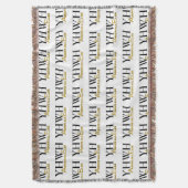 Personalized YHWH YAHWEH Above All Else Christian Decke (Vorderseite Vertikal)