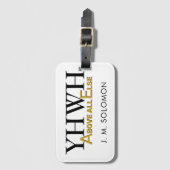 Personalized YHWH YAHWEH Above All Else Christian Gepäckanhänger (Vorderseite Vertikal)