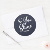 Personalized You shine Women's Runder Aufkleber (Umschlag)