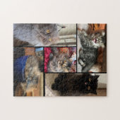 Personalized Your 5 Photo Puzzle Persian Cat (Horizontal)