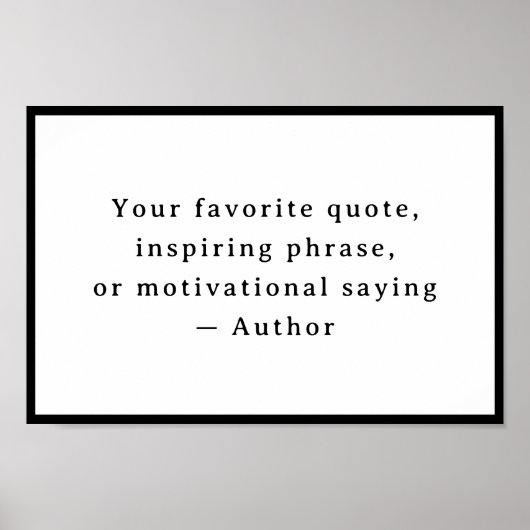 Personalized  Your Funny Quote – Create Your Own Poster (Vorne)