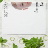 Personalized Your Photo & Text Mother’s Day Birth Geschirrtuch (Gefaltet)