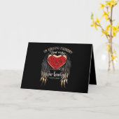 Personalized Your Wings Were Ready But Our Hearts Karte (Gelbe Blume)