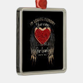 Personalized Your Wings Were Ready But Our Hearts Ornament Aus Metall (Rechts)