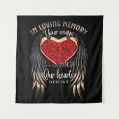 Personalized Your Wings Were Ready But Our Hearts Wandteppich (Vorderseite)