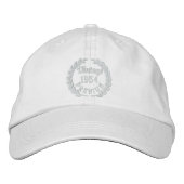 Personalized Your YEAR Premium Laurels Embroidery Bestickte Kappe (Vorderseite)
