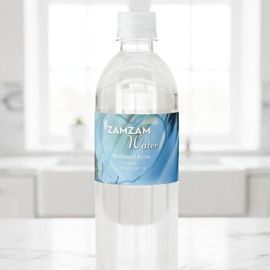 Personalized Zamzam Water Bottle Label Islamic Eve Wasserflaschenetikett