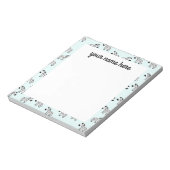Personalized Zebra Notepad Notizblock (Rotiert)