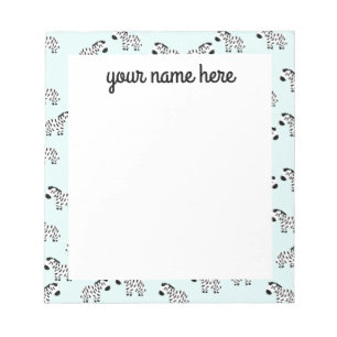 Personalized Zebra Notepad Notizblock