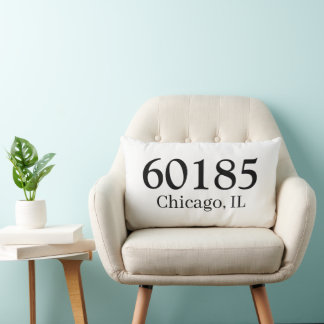 Personalized Zip Code housewarming present Lendenkissen