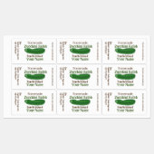 Personalized Zucchini Relish Homemade Canning Etiketten (Blatt)