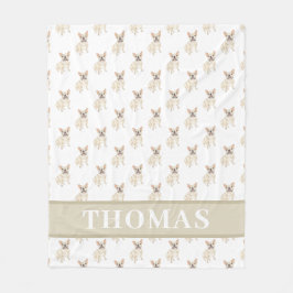 PersonalizedFranzösisch (Fawn Tan Cream) Fleecedecke