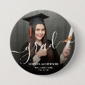 personalizedGraduate Simple Modern Script Classic Button (Vorderseite)