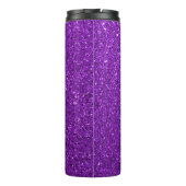 PersonalizedPurple Glitzer Individuelle Name Thermosbecher (Rückseite)
