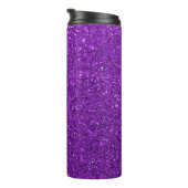 PersonalizedPurple Glitzer Individuelle Name Thermosbecher (Nach rechts gedreht)