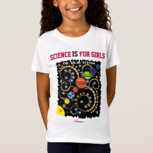 PersonalizedScience IST für Mädchen, das T-Shirt (Vorderseite)