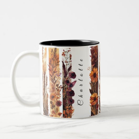 PersonalizedWildblumenMug 3 Zweifarbige Tasse (Links)