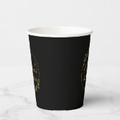 Personalizes Birthday with Golden Frame Pappbecher (Links)