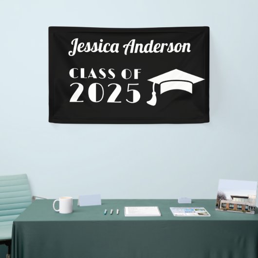 PersonalizeSchwarzweiß-Abschluss Banner (Messeveranstaltung)