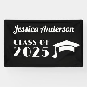 PersonalizeSchwarzweiß-Abschluss Banner